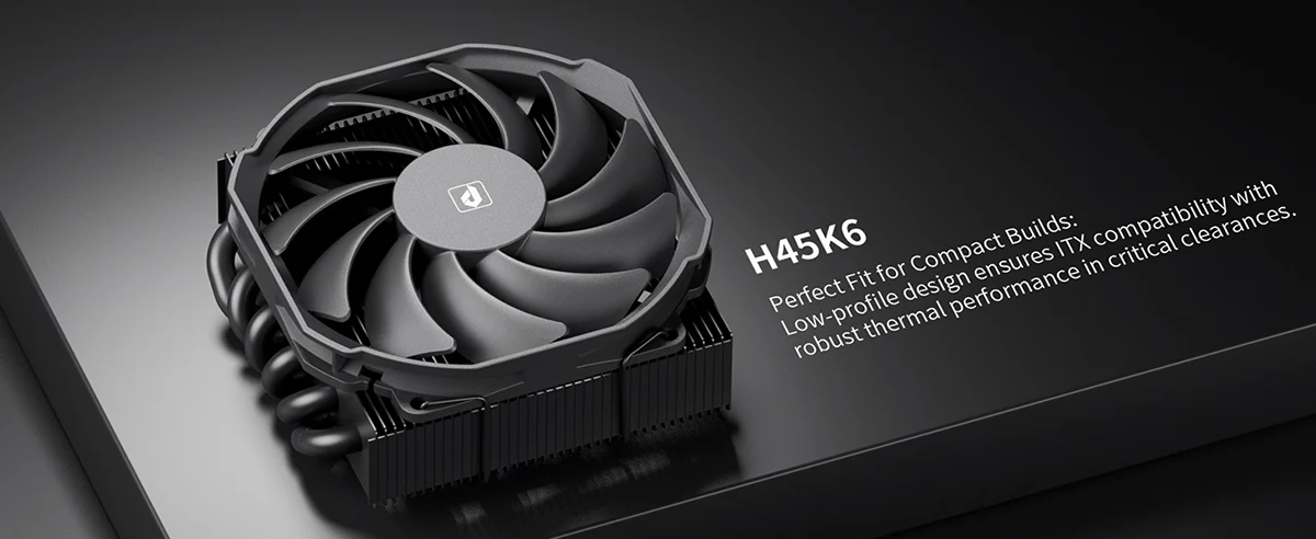 upHere H45K6 Low Profile CPU Air Cooler - Black Price in BD upHere H45K6 Low Profile CPU Air Cooler - Black Price in BD